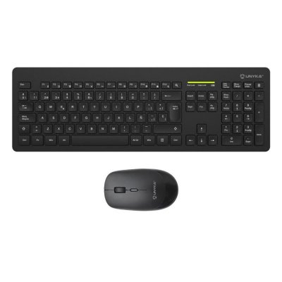 Teclado + raton unykach mk212 pro slim inalambrico