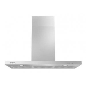 Campana decorativa de pared horizontal Corberó VOSTOK960X, t-invertida, 90 cm, 648 m3/h, clase A, 3 velocidades, 71dB, filtro aluminio, 2 luces LED, acero inox
