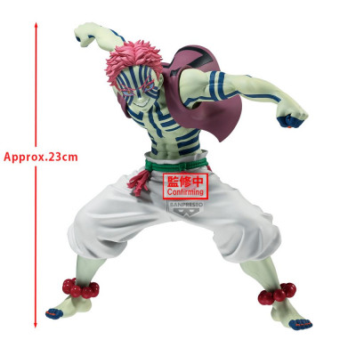 Figura banpresto demon slayer kimetsu no yaiba grandista akaza ii 23cm