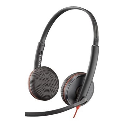 Auriculares poly blackwire c3225 usb tipo c negro
