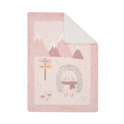 Manta de sherpa supersuave para bebé 80/110 cm Hedge-hugs