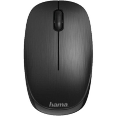 Hama | Ratón MW-110 Negro (Ratón óptico inalámbrico y compacto con nano receptor, para diestros y zurdos), color negro.