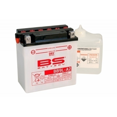 BS BATTERY Battery High performance with Acid Pack - BB9L-A2 310598