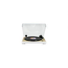 Thomson TT300 Tocadiscos de tracción por correa Blanco, Madera