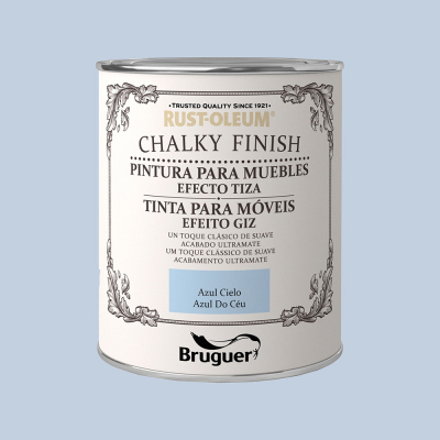 Rust-oleum chalky finish muebles azul cielo 0,750l 5397549 bruguer