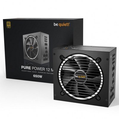 Fuente de alimentacion atx 650w be quiet! pure power 12m modular - 80+ gold