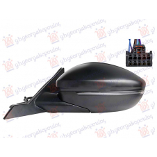 RETROVISOR ELECTRICO CALEFACTABLE PLEGABLE (INTERMITENTE&LUZ DE SUELO) (10 PINES) (CALIDAD A) (CONVEXO)