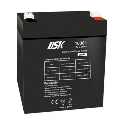 Bateria Plomo 12V 2,9A AGM 99x79x56mm DSK