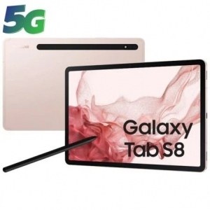 Tablet Samsung Galaxy Tab S8 11"/ 8GB/ 128GB/ Octacore/ 5G/ Rosa Dorado