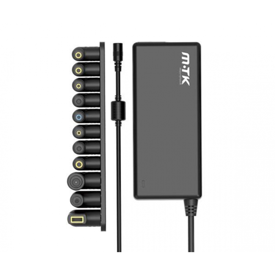Cargador para portátil universal automático 90W / 11 conectores / 2.2m / TG7190 / MTK