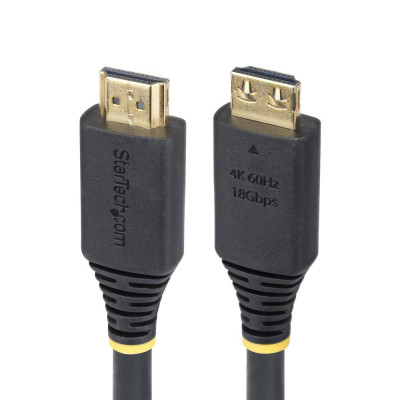 Cable hdmi 4k con agarre startech 5m - macho - macho - negro