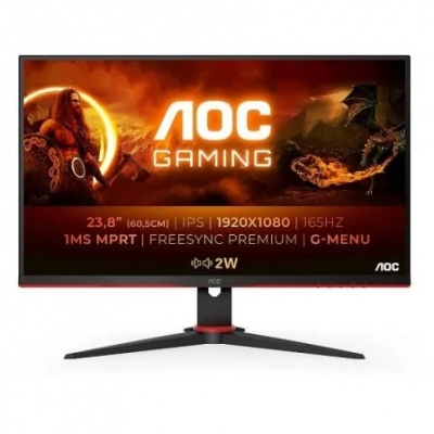 Monitor Gaming AOC 24G2SPAE/BK 23.8/ Full HD/ 1ms/ 165Hz/ IPS/ Multimedia/ Negro