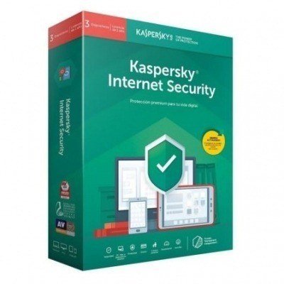 Antivirus Kaspersky Internet Security 2020/ 3 Dispositivos/ 1 Año