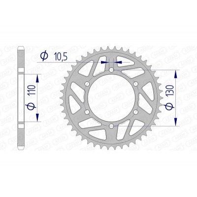 Corona AFAM aluminio 13814 - Paso 520 13814-51