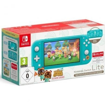 Nintendo Switch Lite Azul Turquesa + Juego Nintendo Animal Crossing New Horizons