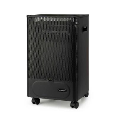 Orbegozo HBF 50 Estufa a Gas Compacta de Llama Azul - Potencia Calorifica de 2000W - Triple Sistema de Seguridad - Clase Energetica B - Ruedas y Asas de Transporte - Gas Butano/Propano - 35x60x32cm -