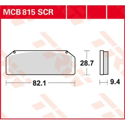 Pastillas de freno sinterizadas Race serie SCR TRW MCB815SCR