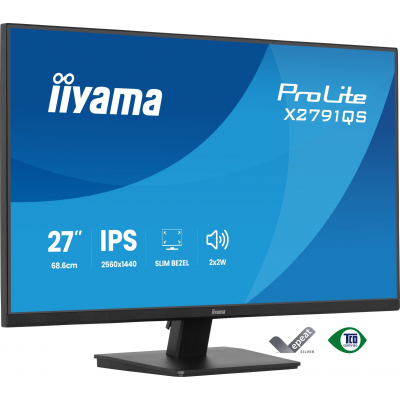 ProLite X2791QS-B1 pantalla para PC 68,6 cm (27) 2560 x 1440 Pixeles Quad HD LED Negro