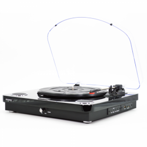 Tocadiscos giradiscos Aiwa GBTUR120BK USB REC Bluetooth FM negro