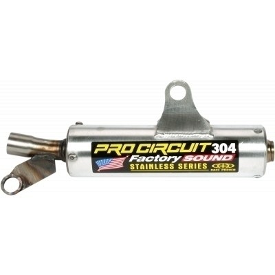 Silencioso Pro Circuit 304 Suzuki RM125: aluminio, tapa de acero inox SS89125-304