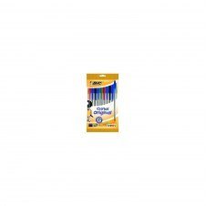 BLISTER DE 10 UNIDADES BOLIGRAFO BIC CRISTAL COLORES AZUL NEGRO ROJO Y VERDE 830865