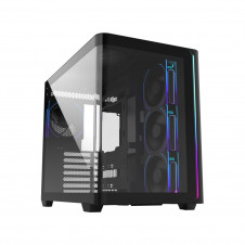 FSP M580-BP Plus Carcasa Midi Tower mITX, mATX Negro ARGB