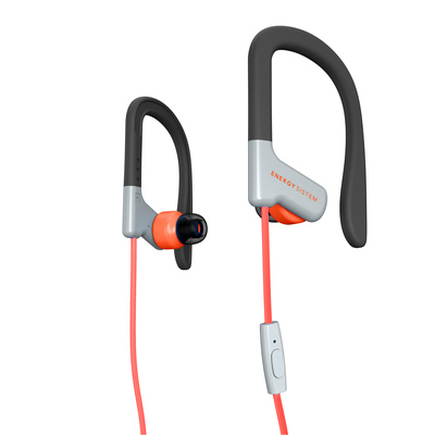 429349 auricular y casco Auriculares gancho de oreja, Dentro de oído Conector de 3,5 mm Rojo
