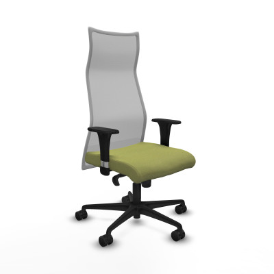 Albacete malla XL sincro malla gris bali verde oliva brazos 1D base nailon ruedas 65mm nailon