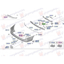 SOPORTE  INFERIOR DE REFUERZO DEL PARACHOQUES TRASERO (O)