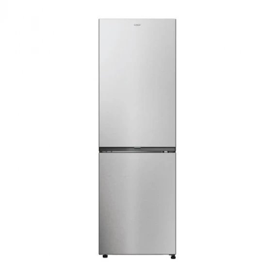 Frigorífico combi Candy ECN4CQTEX186, 185 x 59,5 x 66,7 cm, No Frost, clase E, 270 kWh/año, 38 dB, 355 litros, WiFi, inox