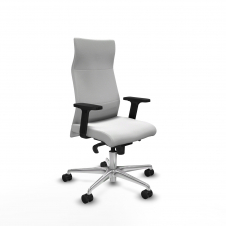 Piqueras y Crespo Albacete direcci?n sincro bali blanco brazos 2D base aluminio ruedas 65 nailon