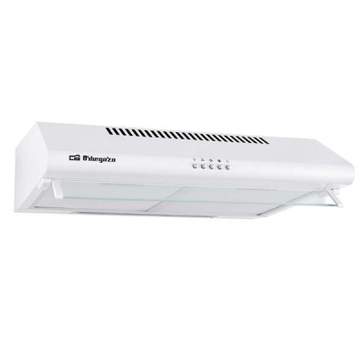 Orbegozo ST 07160 D BL Campana Extractora Compacta - Motor 80W - 3 Niveles de Potencia - Aspiracion 195.3 M3/H - Luz LED - Facil Instalacion y Limpieza