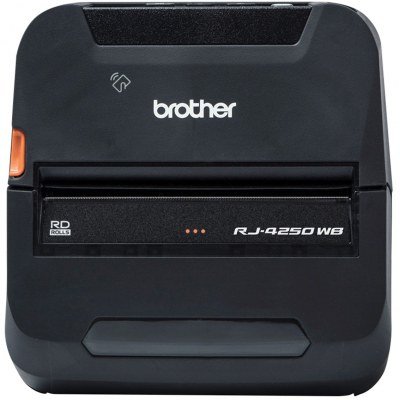 Impresora de etiquetas y tickets portatil brother rj4250wb 64mb flash ram - 256mb ram - usb - b - wifi - bluetooth