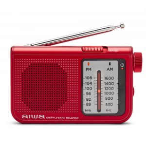 RADIO Portátil AIWA RS55RD AM/FM ALTAVOZ rojo