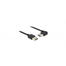 DeLOCK cable USB 2.0, USB A m/m 90º 5 m Negro