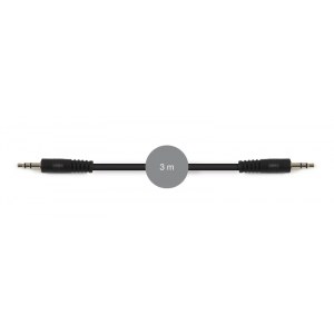 Cable señal de audio Jack 3'5 mm estéreo macho a Jack 3'5 mm estéreo macho Fonestar AA-729-3