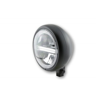 HIGHSIDER 5 3/4 inch LED headlight PECOS TypE 6 with TFL, black matt 223-221