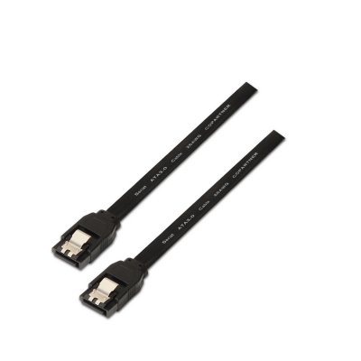 Cable SATA III Aisens A130-0157/ SATA Hembra - SATA Hembra/ 50cm/ Negro