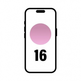 Teléfono móvil Smartphone Apple iPhone 16, 128GB, 6.1 pulgadas, 5G, Rosa