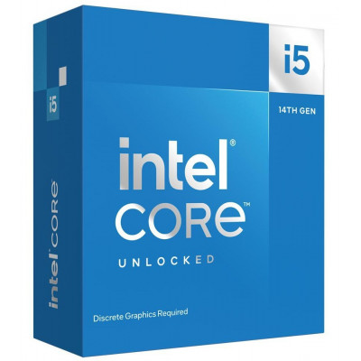 Intel Core i5 14600KF - hasta 5.3GHz - 14 núcleos - 20 hilos - 24MB caché - LGA 1700 Socket - Box (no incluye disipador, necesita gráfica dedicada)