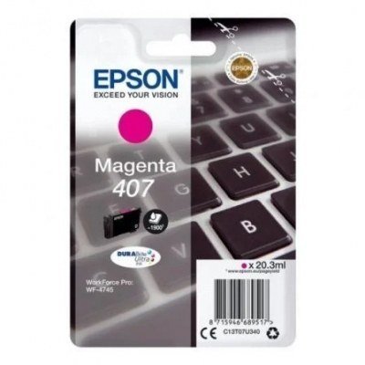 Epson 407 Magenta Cartucho de Tinta Original - C13T07U340
