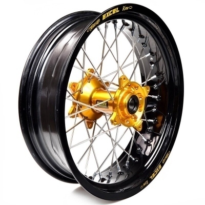 Rueda completa Haan Wheels aro negro 17-5,00 buje oro 1 106009/3/2 1 106009/3/2