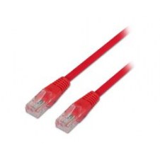 Latiguillo AISENS RJ45 Cat.5e UTP 0.5m Rojo (A133-0187)