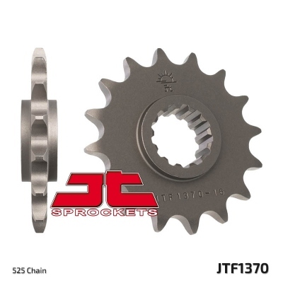 Piñón JT SPROCKETS acero estándar 1370 - Paso 525 JTF1370.16