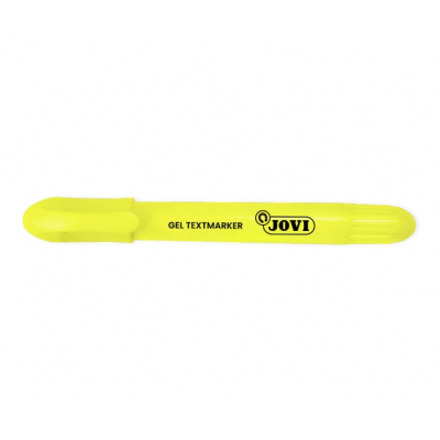Jovi Gel Textmarker Marcador de Texto Fluorescente - Gel en Seco - No Necesitan Punta - No Traspasan - Secado Rapido - Aptos para Luz Negra - Color Amarillo