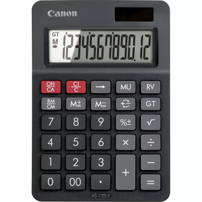 AS-120 II calculadora Escritorio Pantalla de calculadora Negro