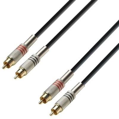 Cable 2xRCA macho a 2xRCA macho 3m ADAM K3