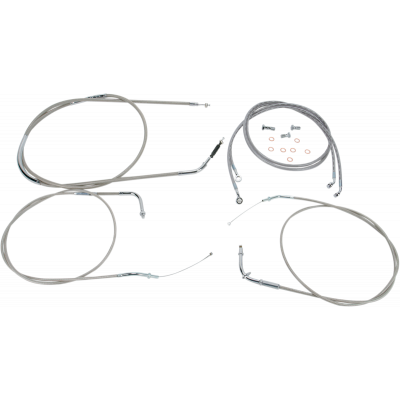 Kit líneas/cables en acero inox. para manillar BARON BA-8076KT-16