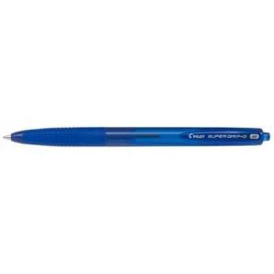 Pilot Boligrafo de Bola Retractil SuperGrip G - Punta Redonda 1.0mm - Trazo 0.4mm - Tinta de Aceite - Grip Ergonomico - Color Azul