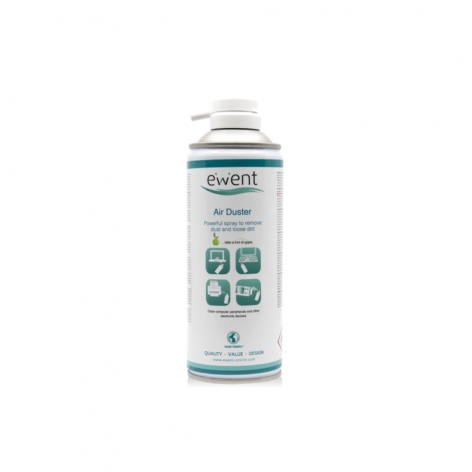 EWENT EW5606 Aire Comprimido Spray Antipolvo 400ml con Olor a Manzana